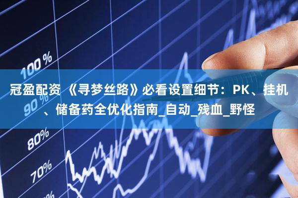 冠盈配资 《寻梦丝路》必看设置细节:PK、挂机、储备药全优化指南_自动_残血_野怪
